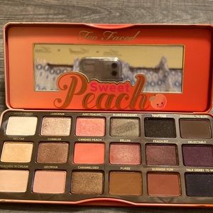 sweet peach too faced palette